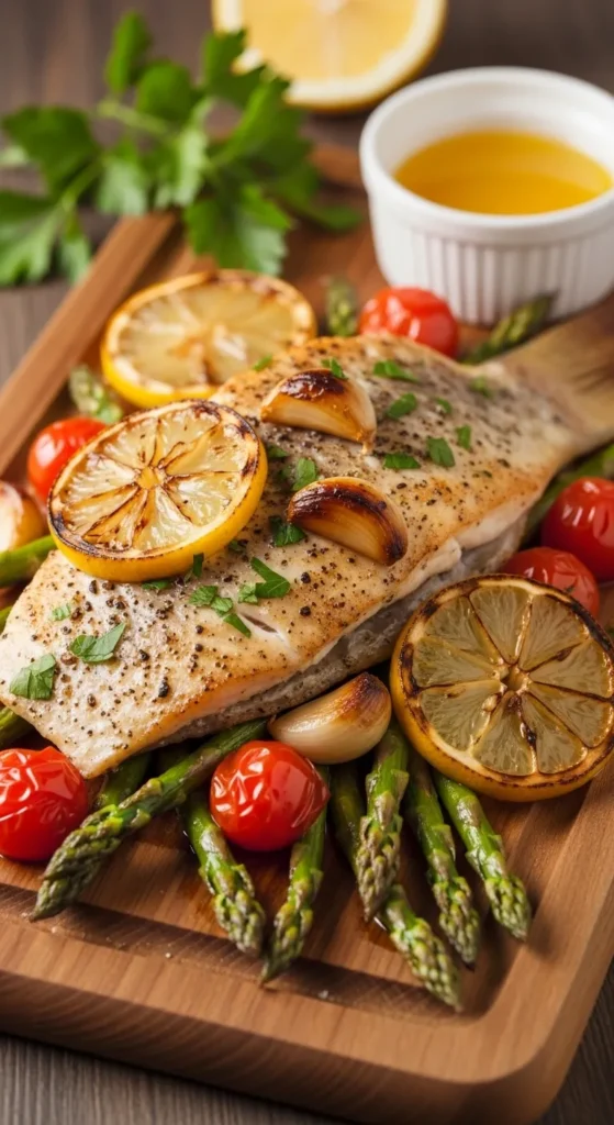 Baked Lemon Garlic Tilapia