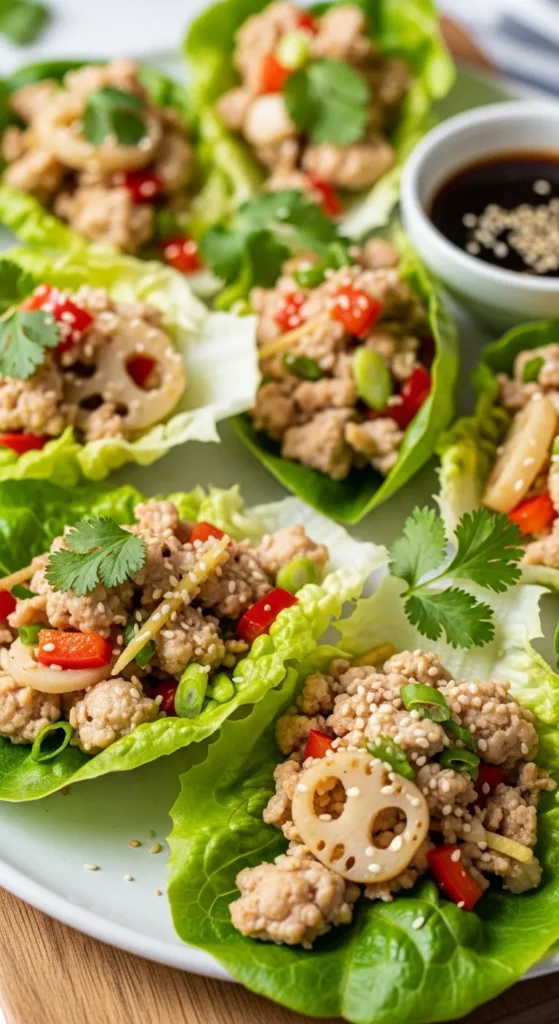 Low Carb Chicken Lettuce Wraps