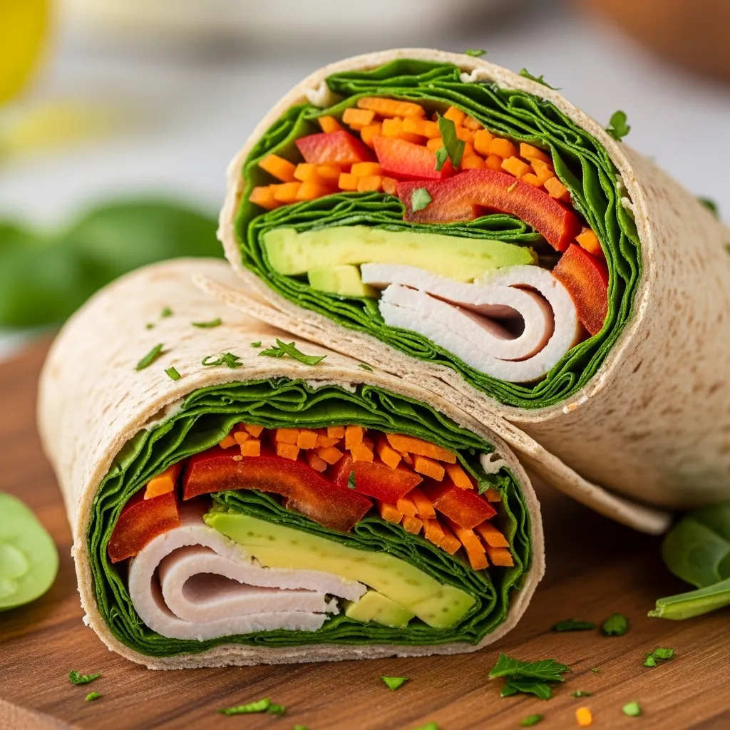 Healthy Turkey Avocado Wrap