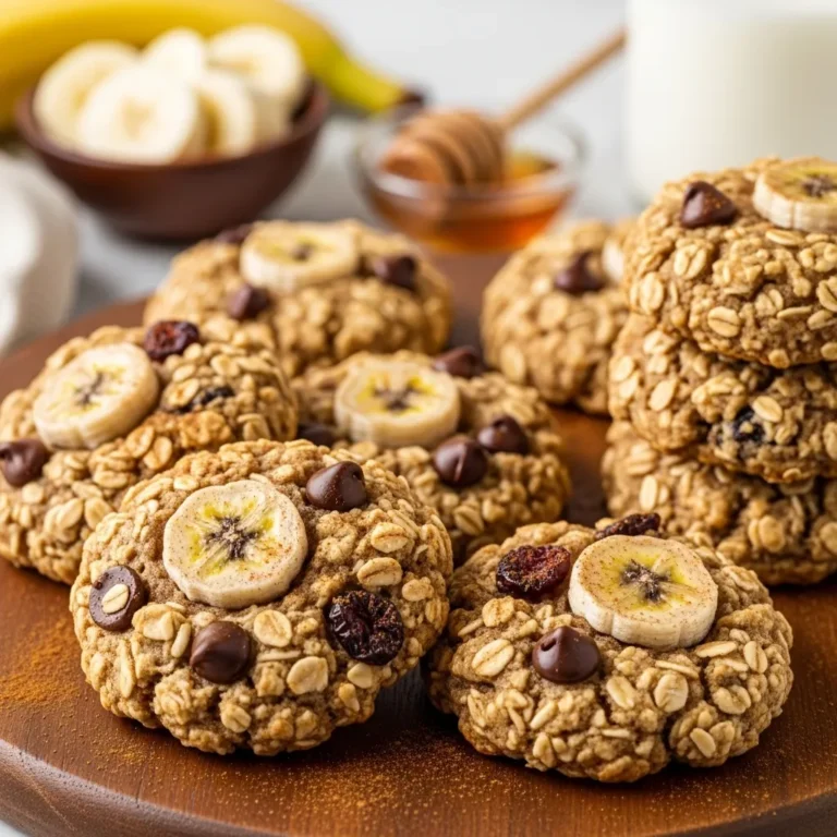 Healthy Banana Oatmeal Breakfast Cookies