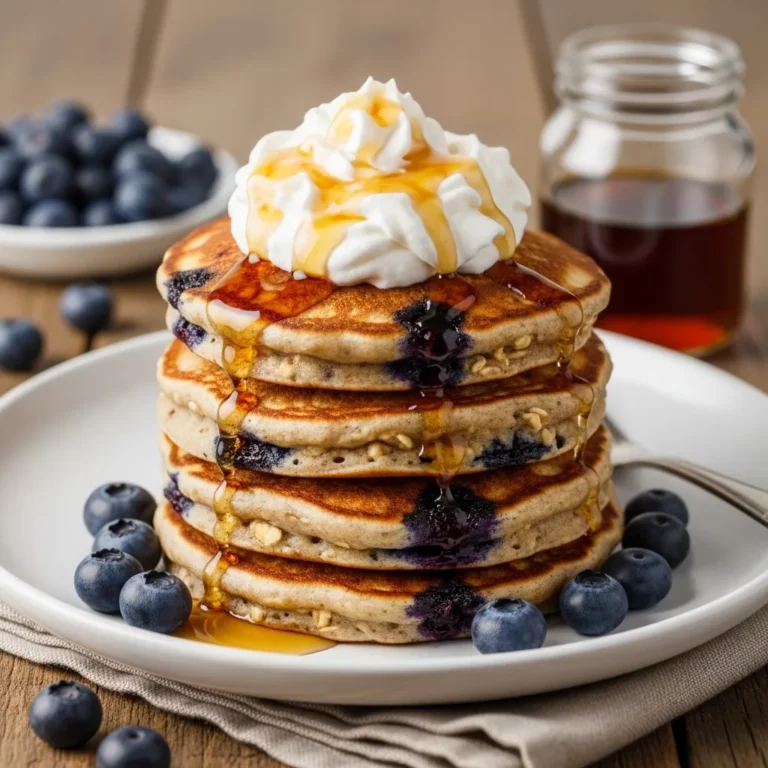 Blueberry Oatmeal Pancakes