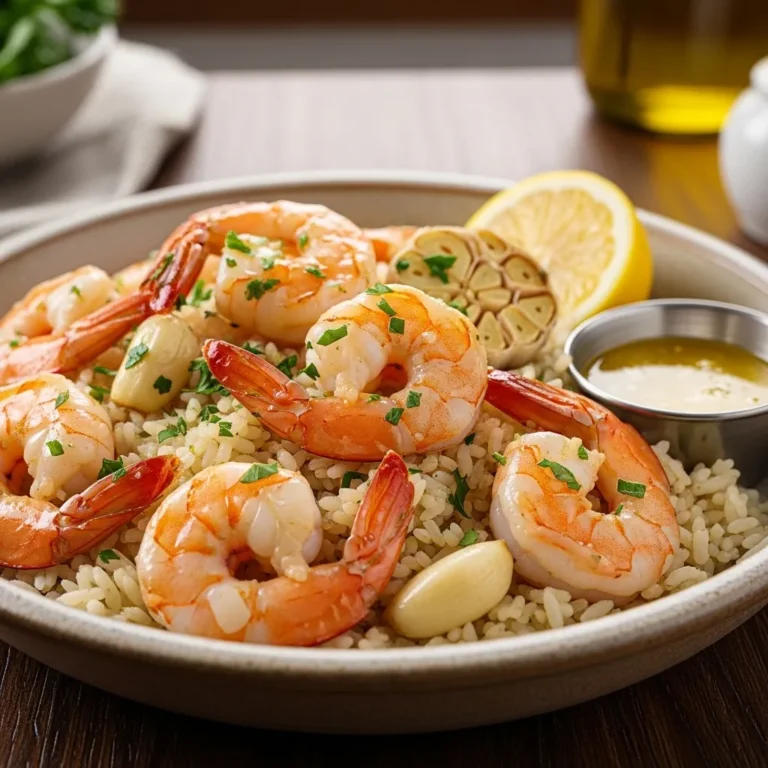 Quick Garlic Butter Shrimp and Rice