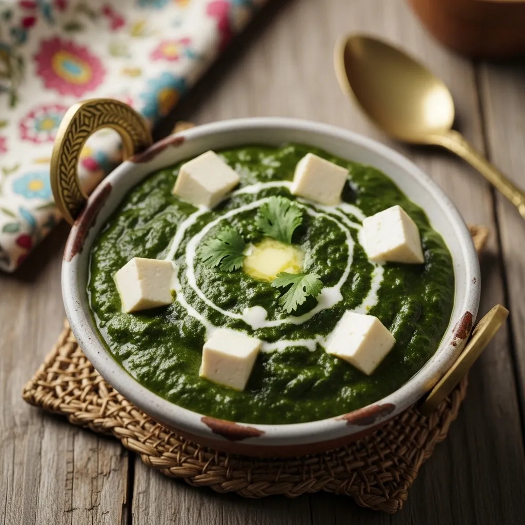 Vegetarian Palak Paneer Curry