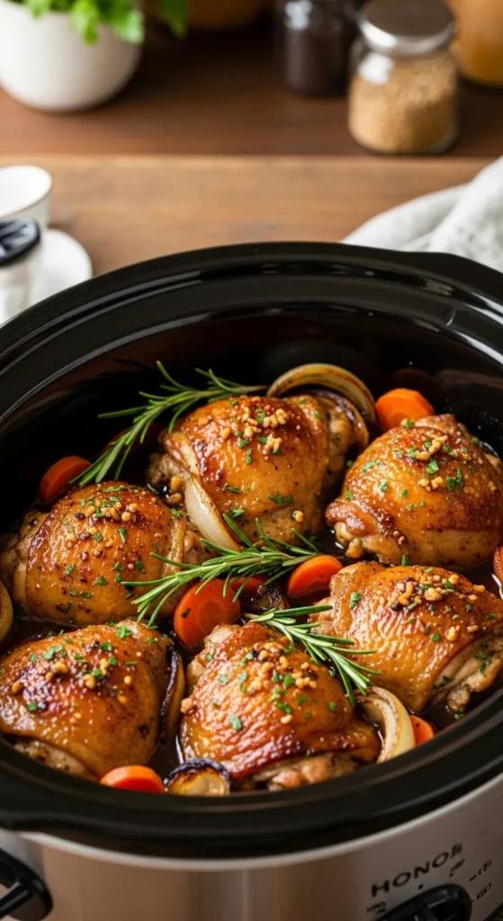 Honey Garlic Chicken Thighs In Crockpot
