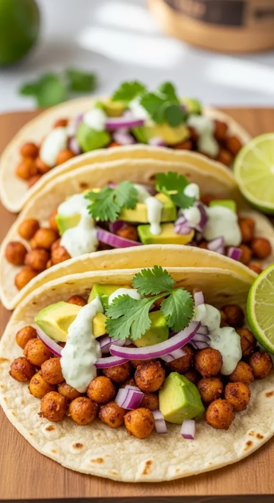 Vegetarian Chickpea Tacos