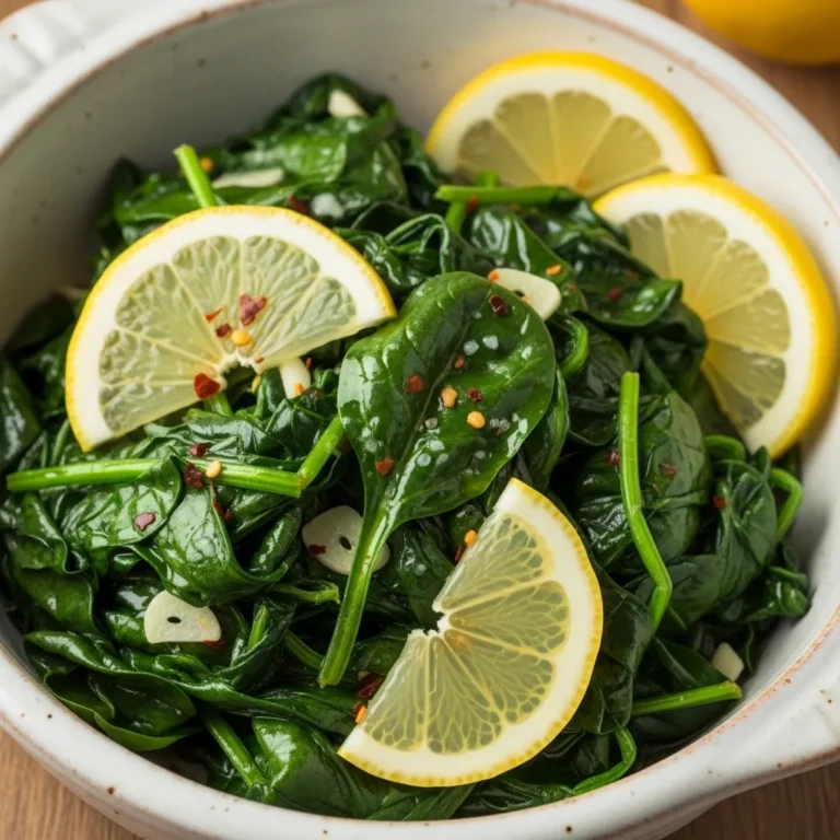 Sautéed Spinach with Lemon