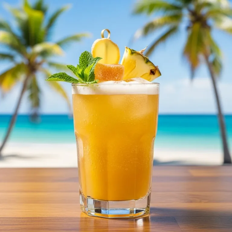 Tropical Pineapple Ginger Mocktail