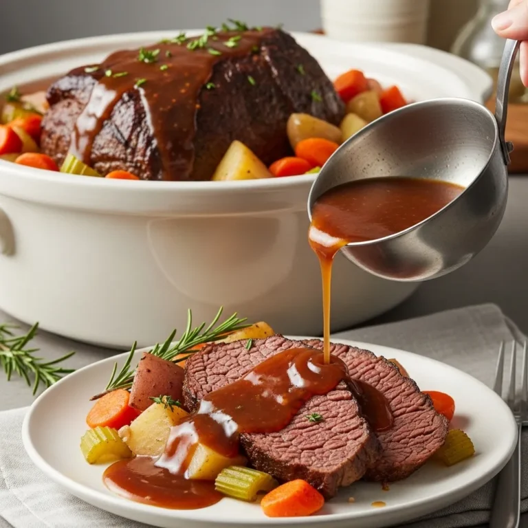 Beef Pot Roast Crock Pot with Gravy