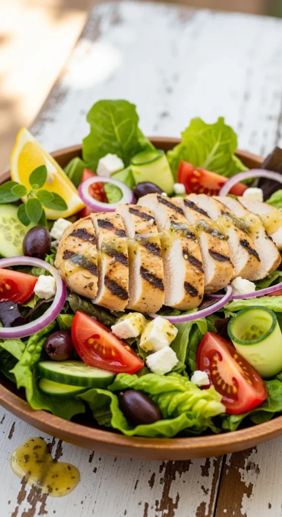 Grilled Chicken Greek Salad