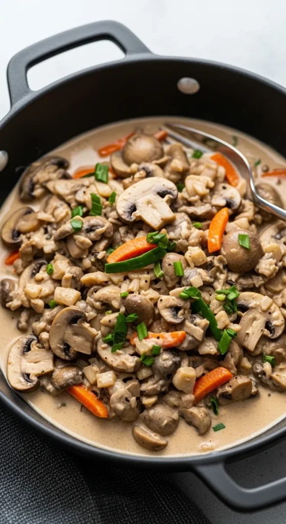 Easy Vegetarian Mushroom Stroganoff in 30 Minutes