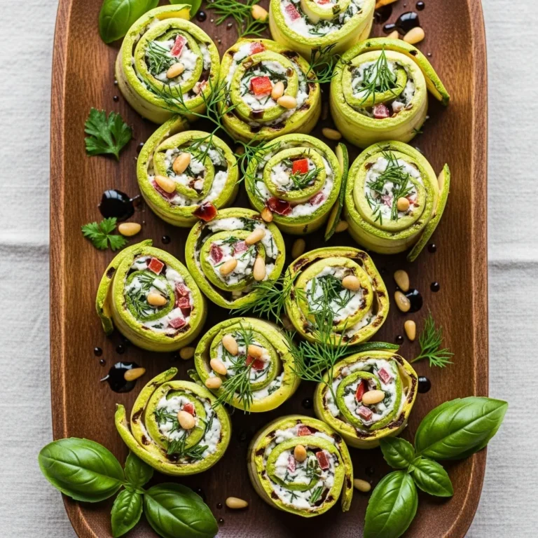 Zucchini Roll-Ups with Goat Cheese