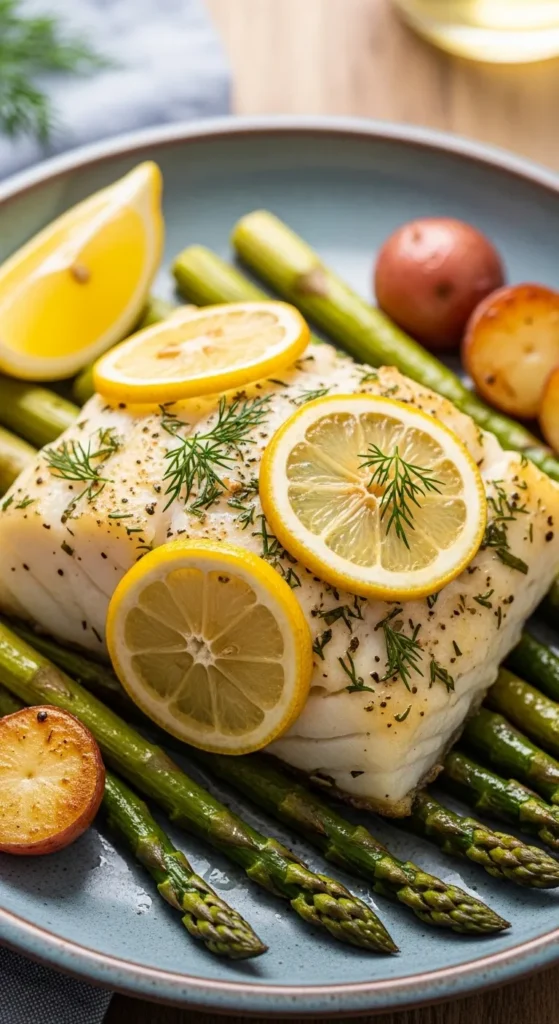 Lemon Dill Baked Cod