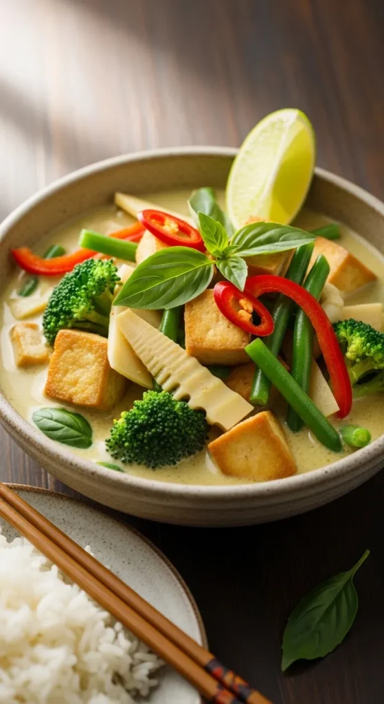 Vegetarian Thai Green Curry with Tofu