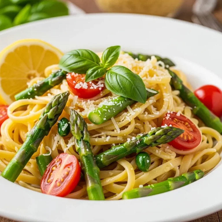Lemon Butter Asparagus Pasta