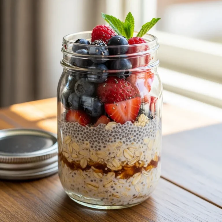Overnight Oats With Berries