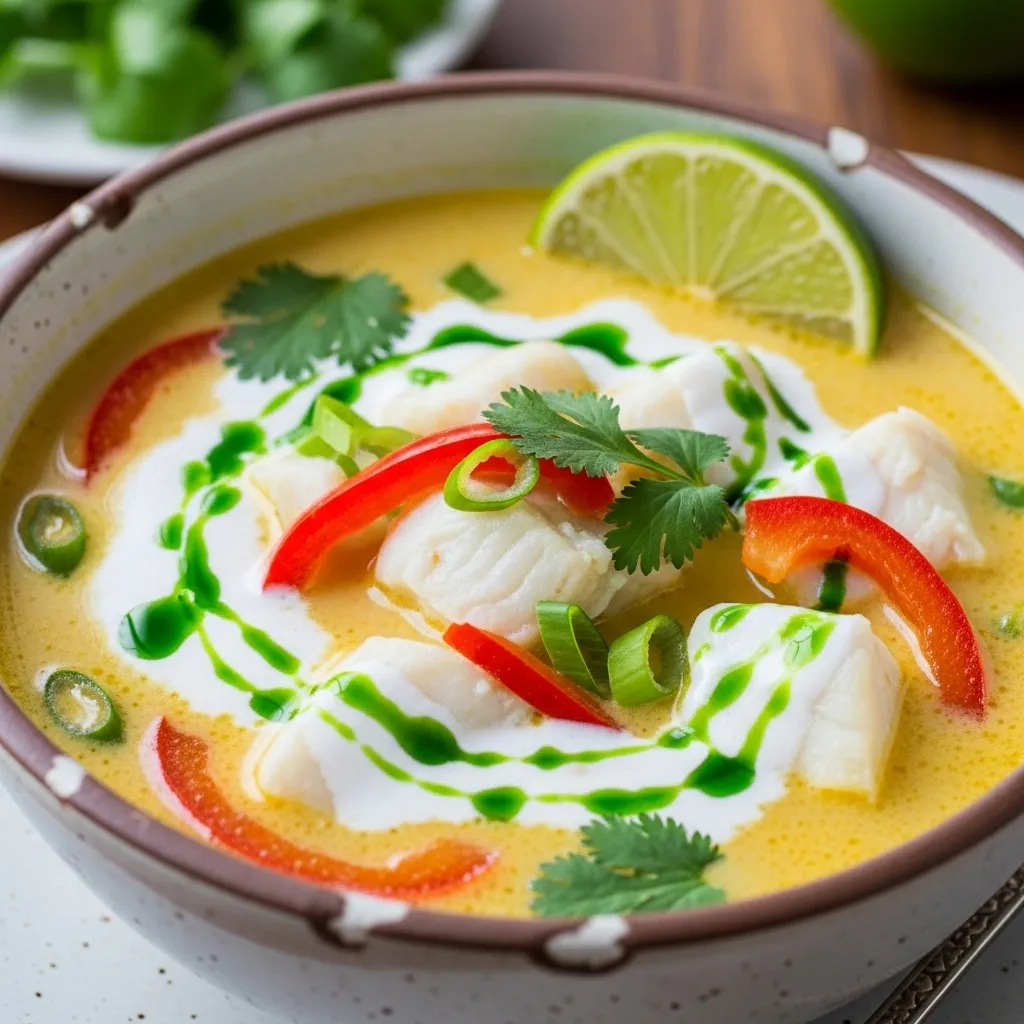 Coconut Lime Fish Soup Recipe