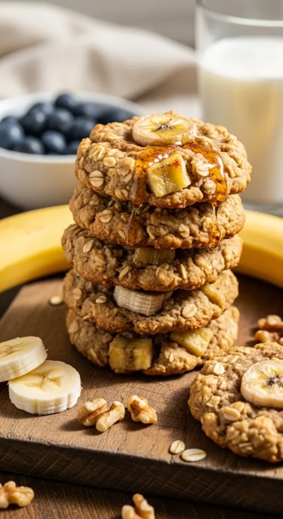 Healthy Banana Oatmeal Breakfast Cookies