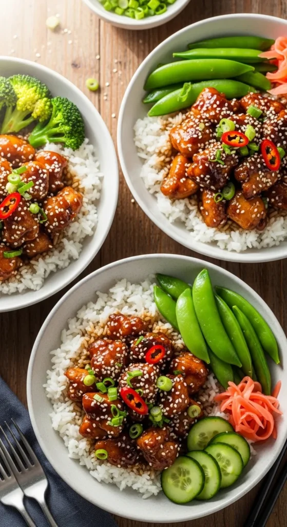 Quick Teriyaki Chicken Bowls