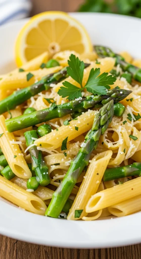 Lemon Butter Asparagus Pasta