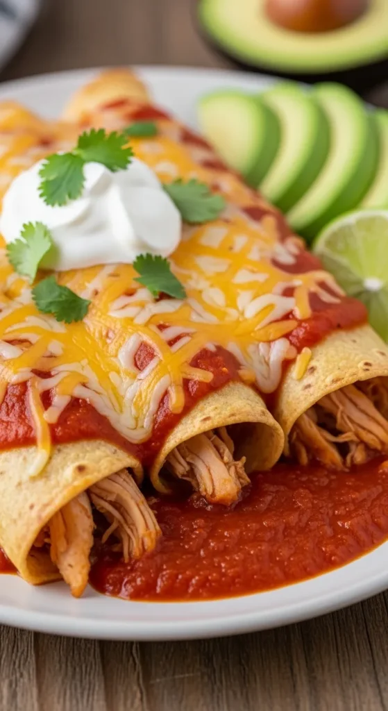 Keto Chicken Enchiladas