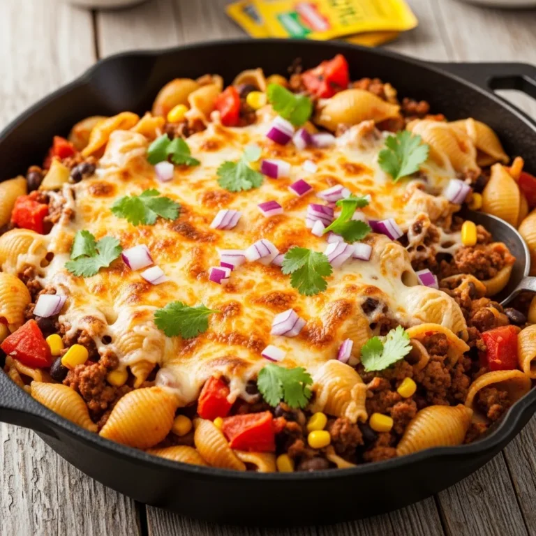One-Pot Cheesy Taco Pasta