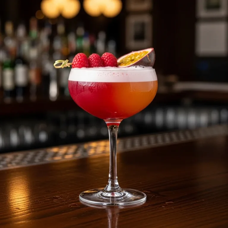 Raspberry Passionfruit Tequila Sour