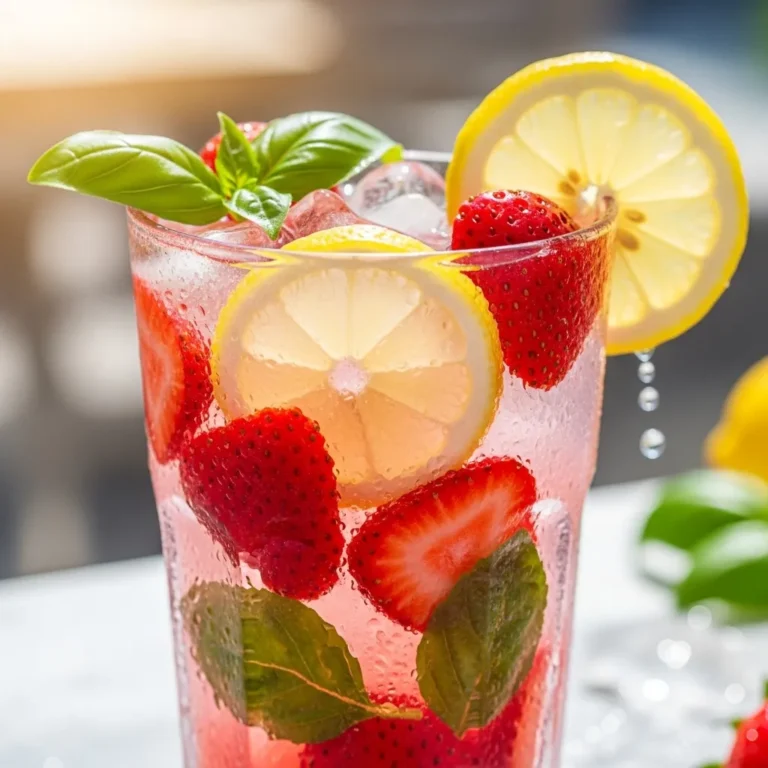 Strawberry Basil Lemonade
