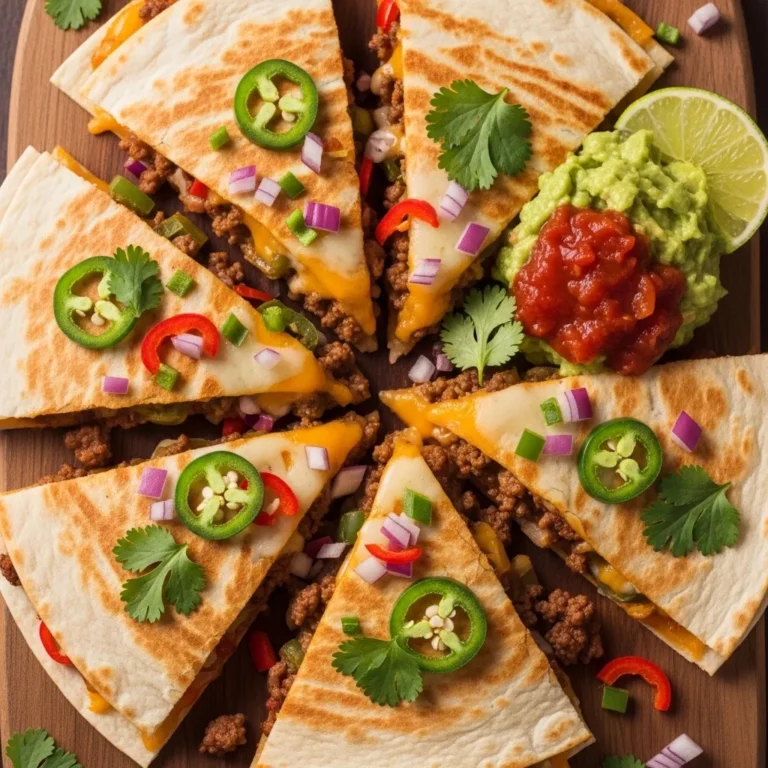 Spicy Beef Quesadillas