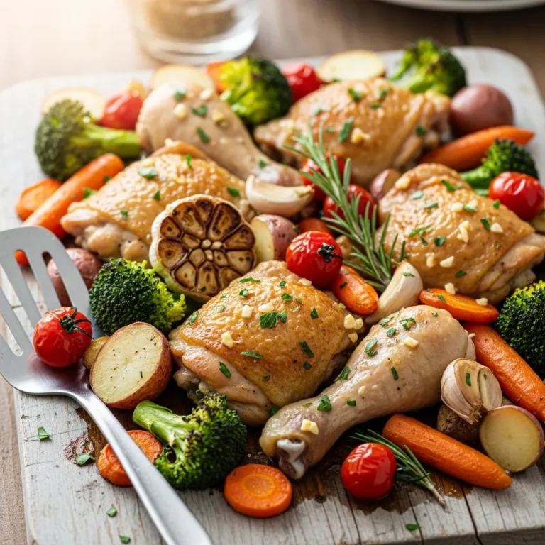 One-Pan Garlic Butter Chicken and Vegetables