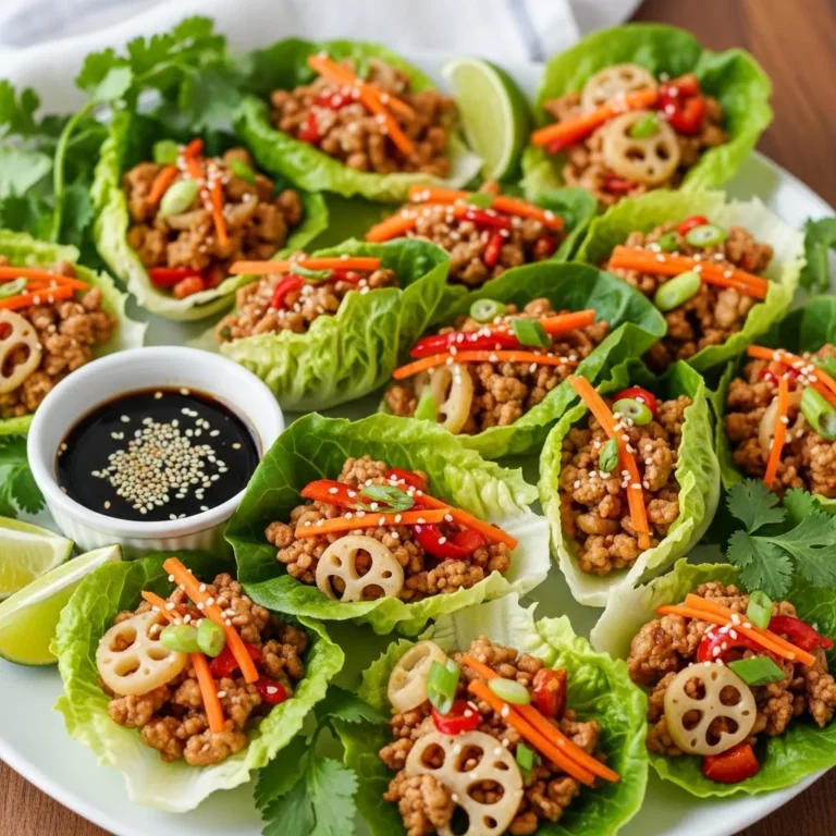 Low Carb Chicken Lettuce Wraps