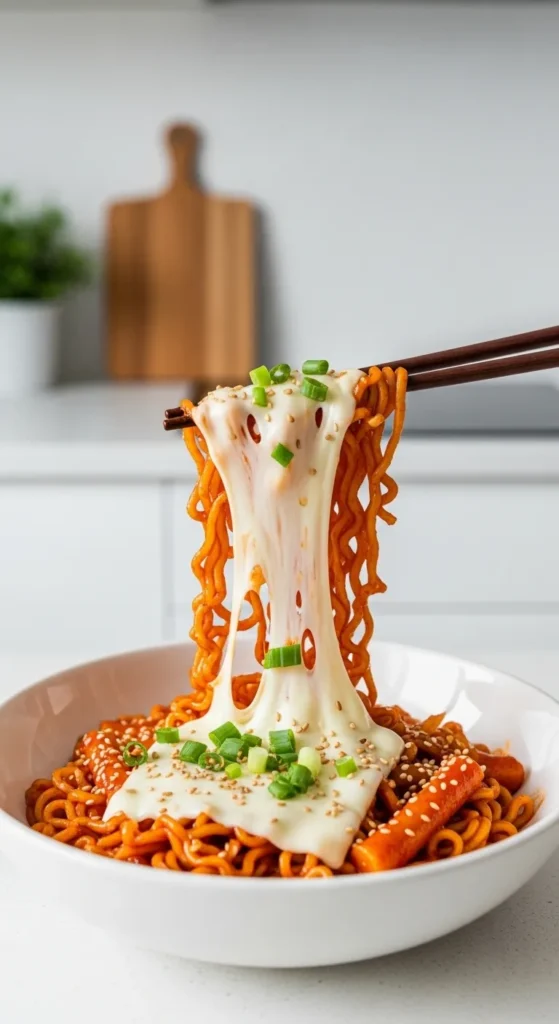 Korean Cheese Buldak Spicy Noodles
