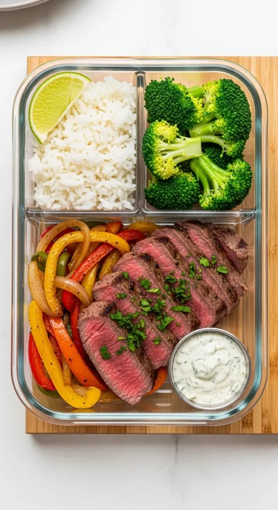 Meal Prep Steak Rice Bowl