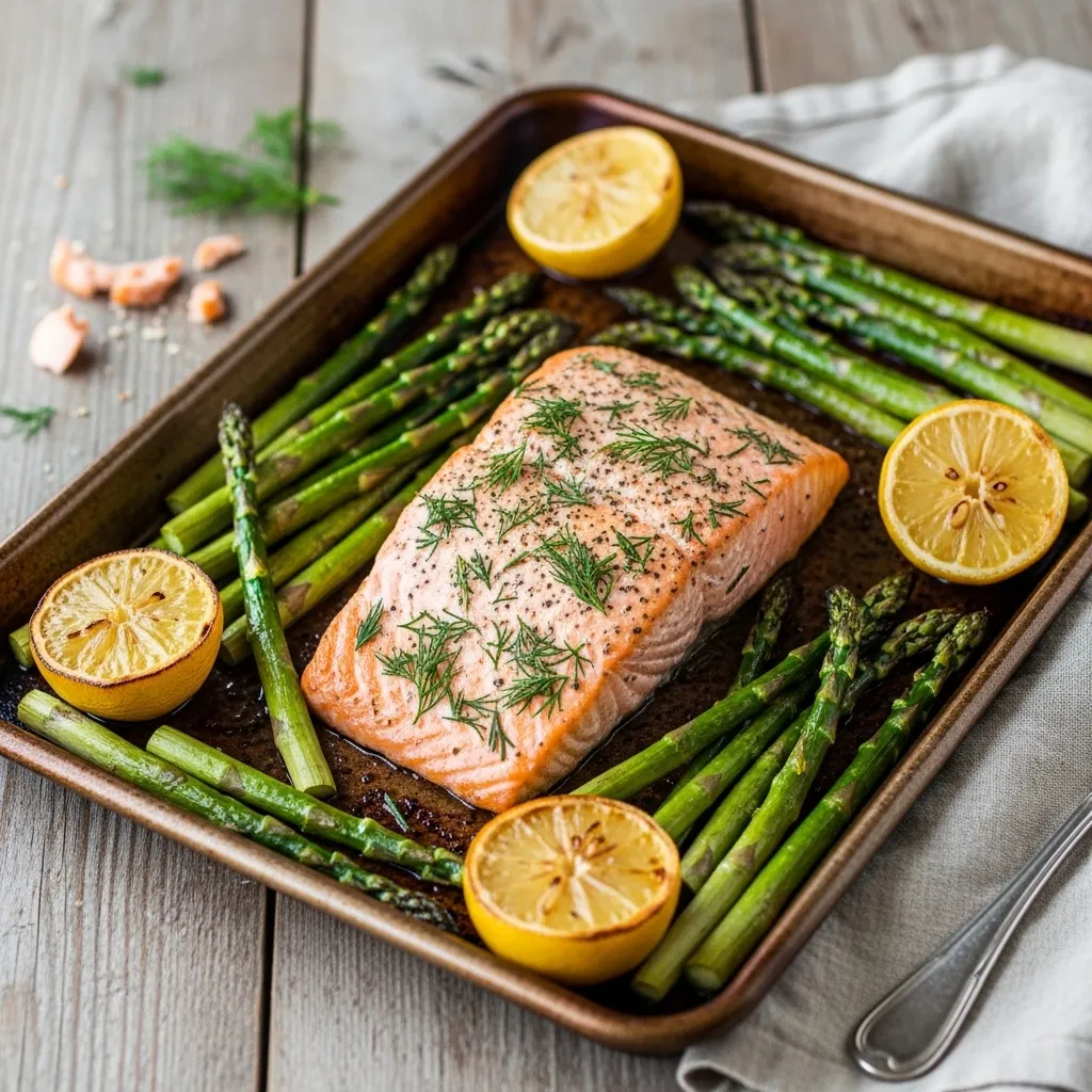 Easy Sheet Pan Salmon with Asparagus