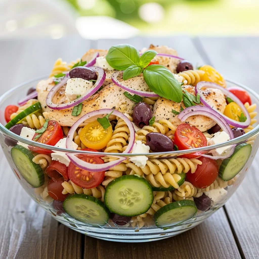 High Protein Pasta Salad