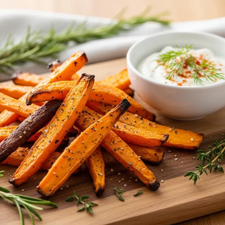 Carrot Fries with Yogurt Dip