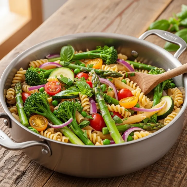One-Pot Vegetarian Pasta Primavera