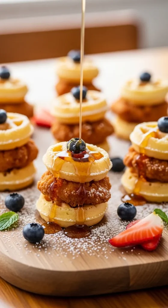 Mini Chicken and Waffle Bites