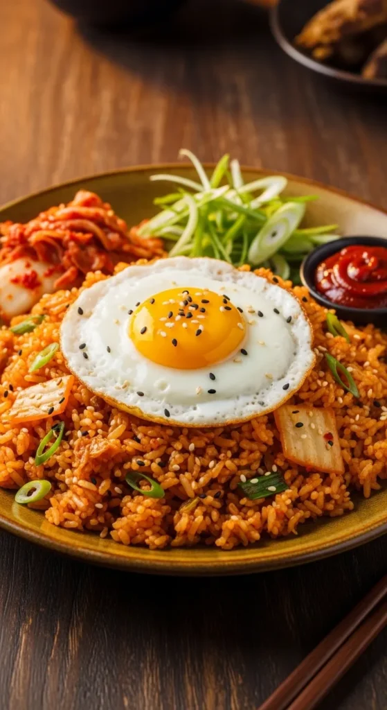 Spicy Kimchi Fried Rice 