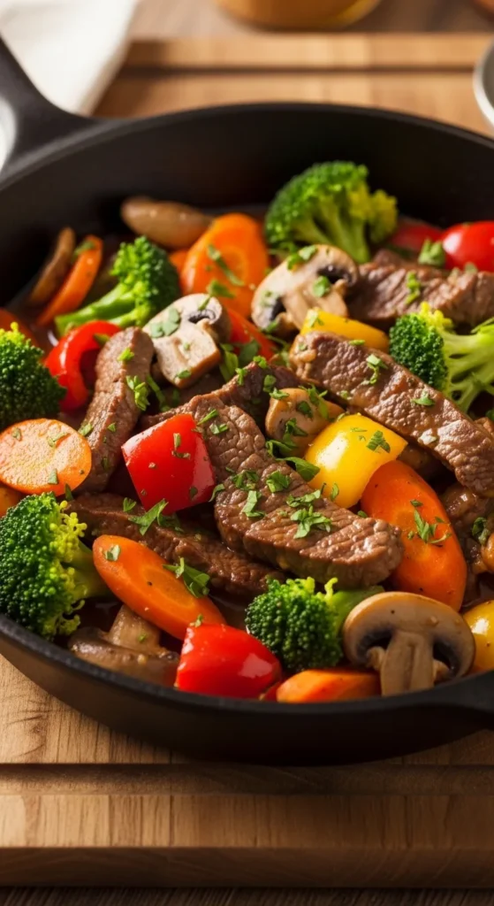 Easy Beef and Vegetable Skillet