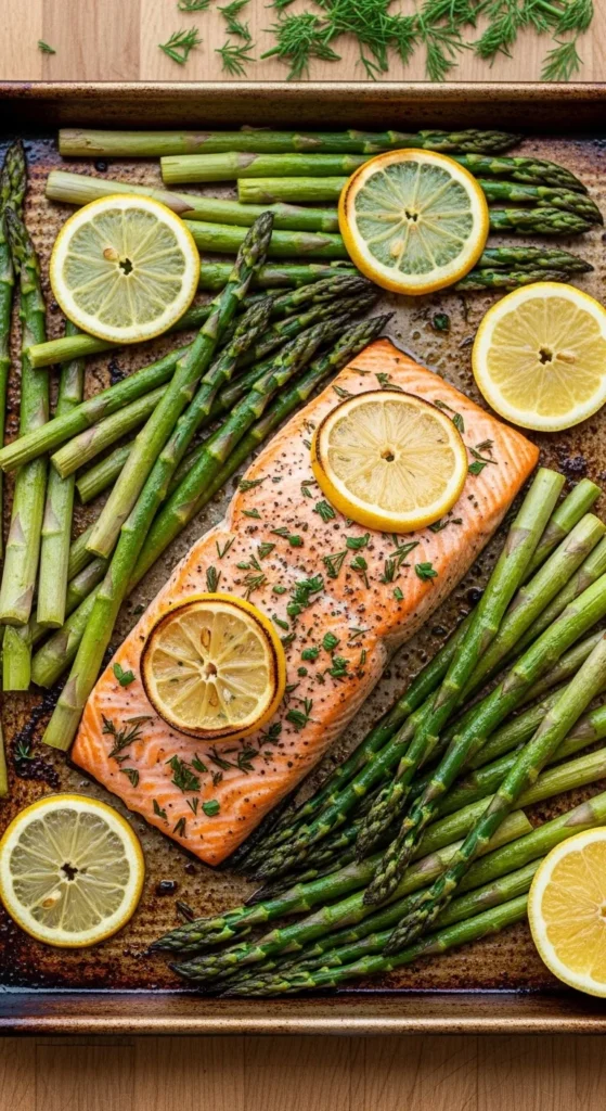 Easy Sheet Pan Salmon with Asparagus