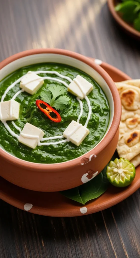 Vegetarian Palak Paneer Curry