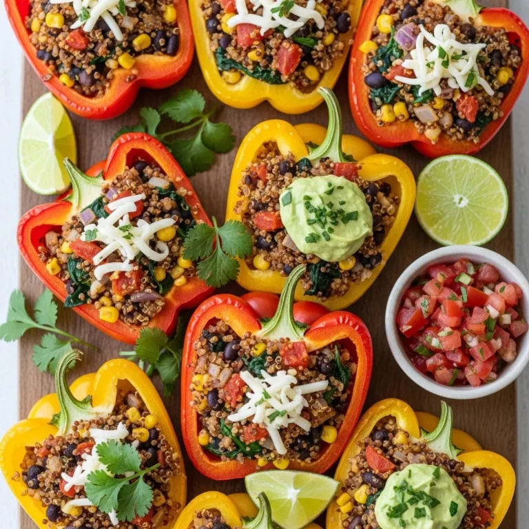 Healthy Vegetarian Stuffed Bell Peppers