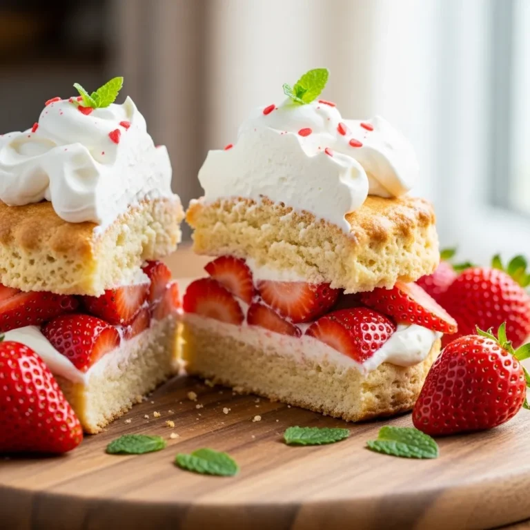 Strawberry Shortcake with Whipped Cream