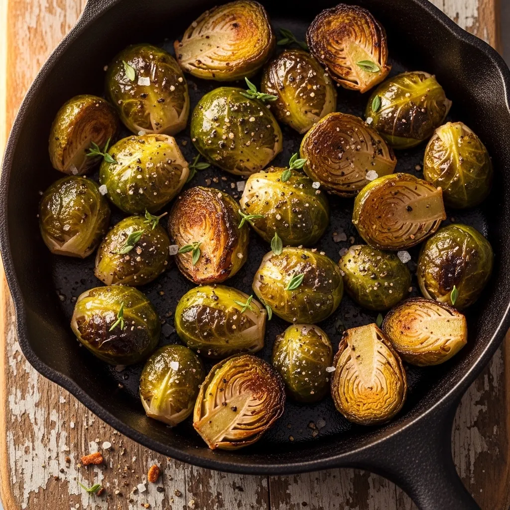 Oven Roasted Brussels Sprouts