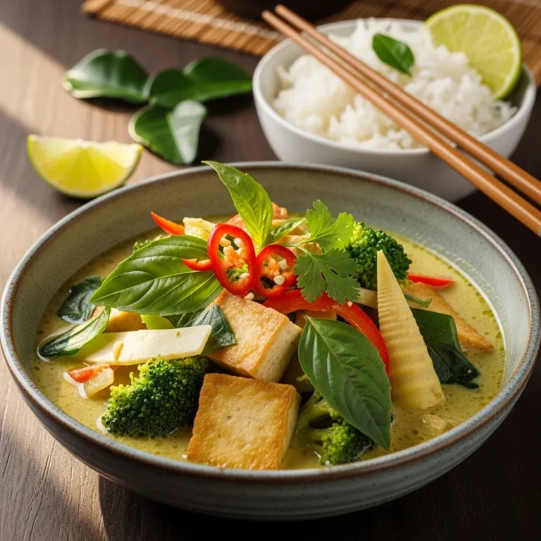 Vegetarian Thai Green Curry with Tofu