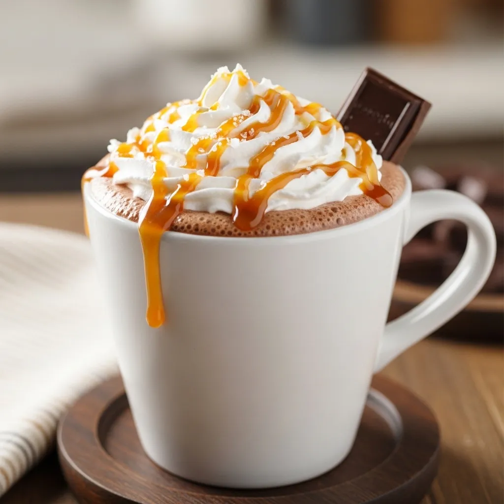 Crockpot Salted Caramel Hot Chocolate Recipe