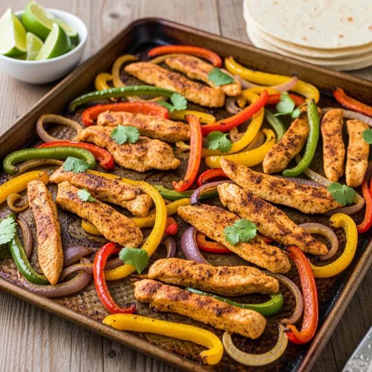 Easy Healthy Sheet Pan Chicken Fajitas