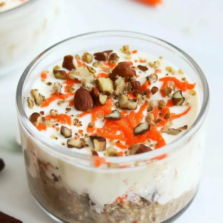 High Protein Carrot Cake Overnight Oats