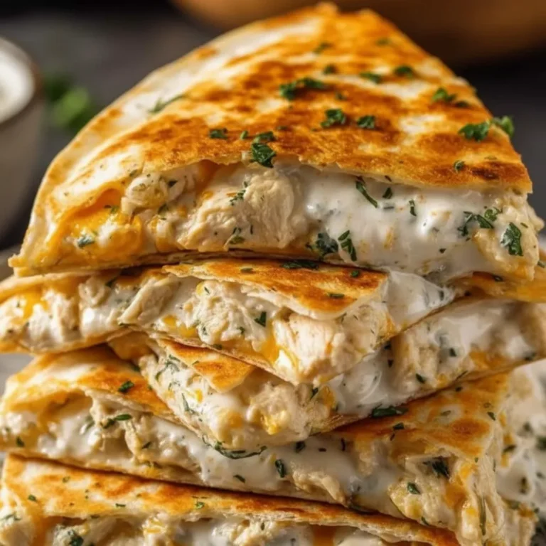 High Protein Chicken Ranch Quesadilla – Crispy, Creamy, Low Carb
