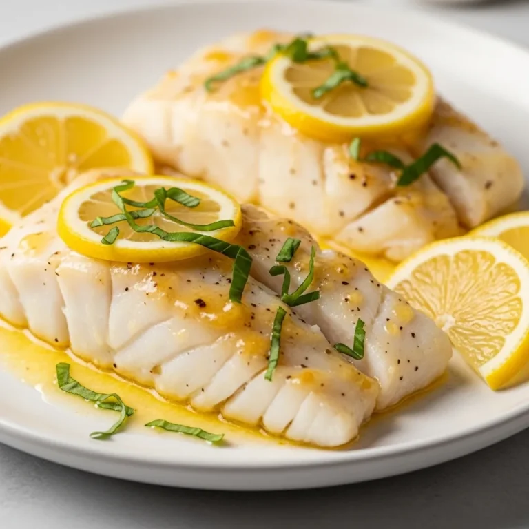 Lemon Basil Cod Fillets